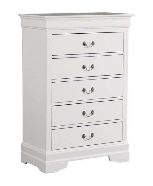 Traditional Style Storage Chest - White