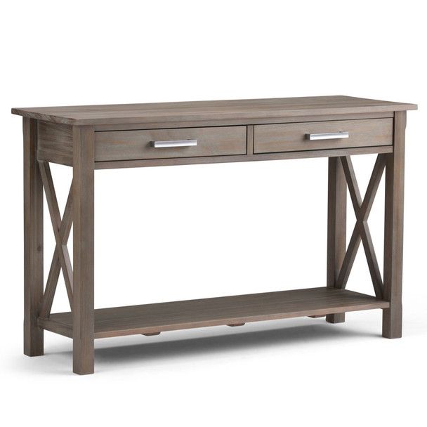 Kitchener - Console Sofa Table - Distressed Gray