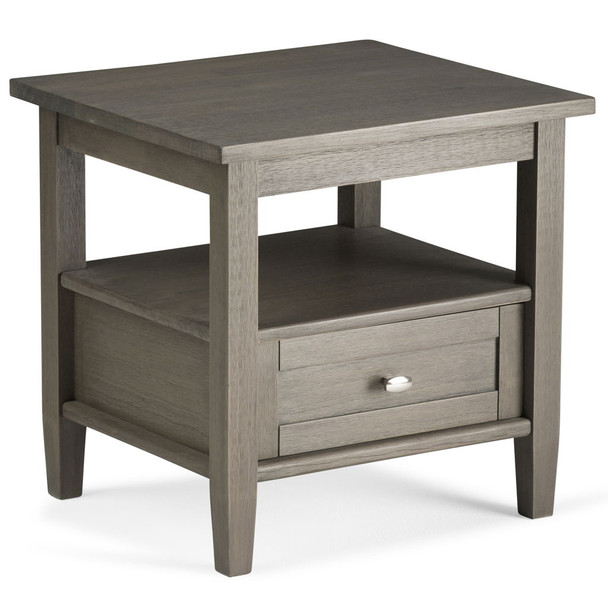 Warm Shaker - End Table - Farmhouse Gray
