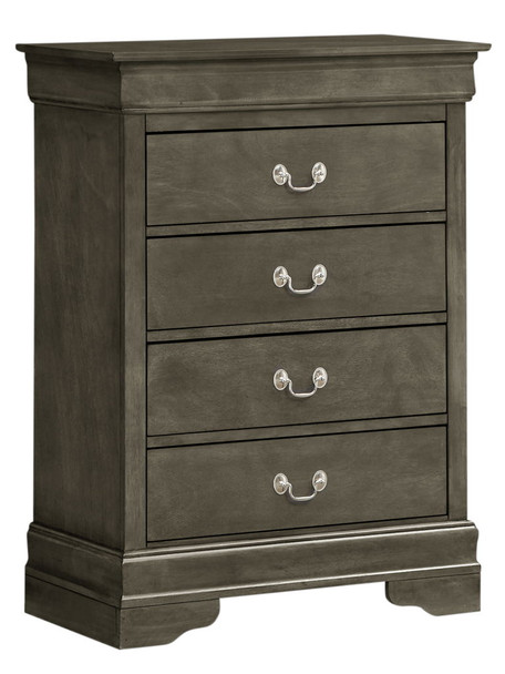 Elegant Traditional Storage Chest - Gray