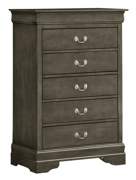 Traditional Style Storage Chest - Gray