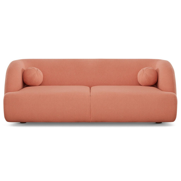 Anna - French Boucle Sofa - Pink