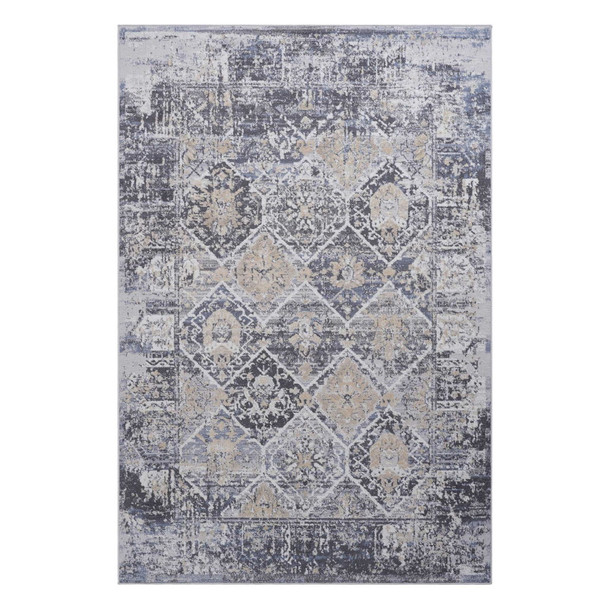 Payas - 8' X 10' Traditional Area Rug - Gray / Blue