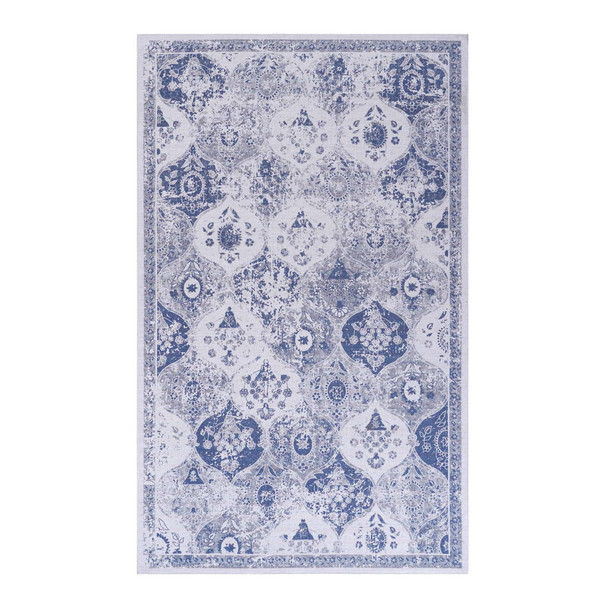 Maval - 9' X 12' Area Rug Washable - Blue