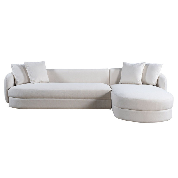 Chandler - Right Sectional Sofa - Cream