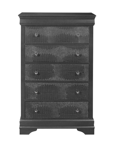 Shaker - Crocodile Chest - Metallic Gray