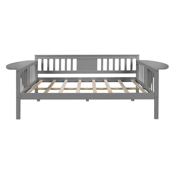 Full Size Comfort Daybed, Slat Support - Gray