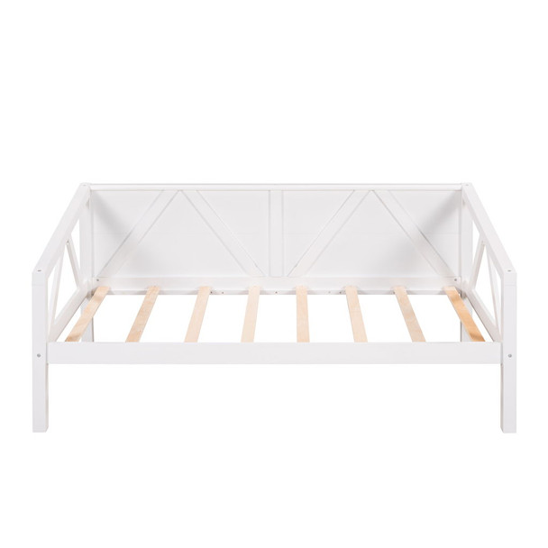 Twin Size Daybed, Slat Support - White