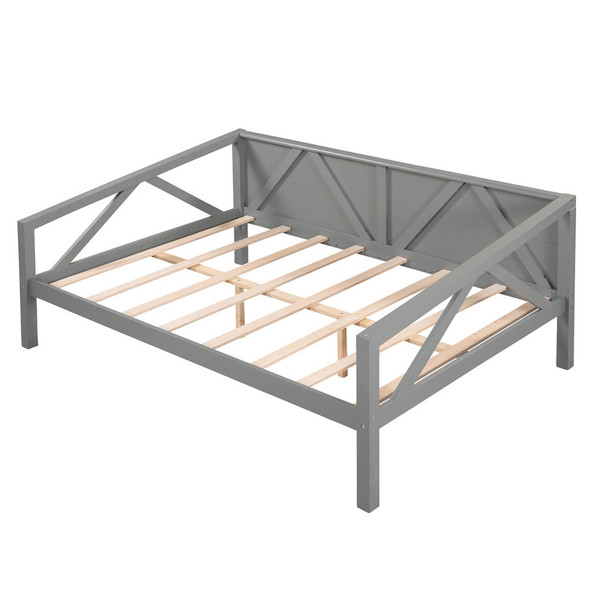 Full Size Daybed, Slat Support - Gray
