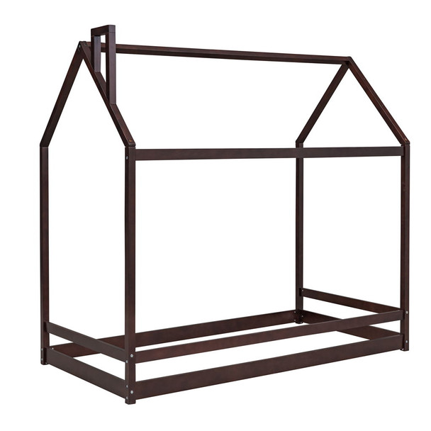 Twin Size Playhouse Bed - Espresso