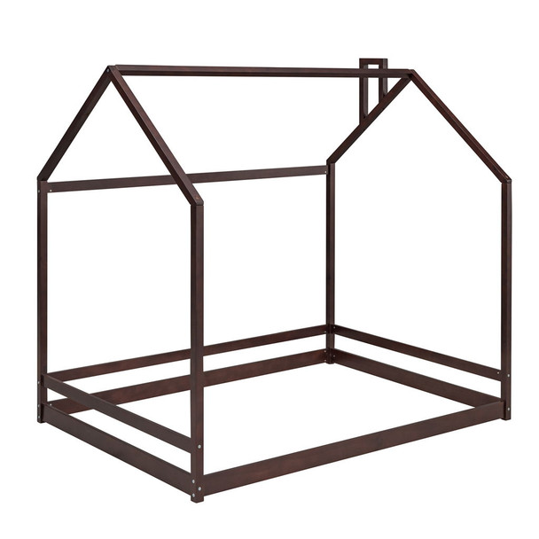 Full Size Playhouse Bed - Espresso