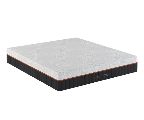 CopperCool 12" Queen Hybrid Memory Foam Mattress - Gray
