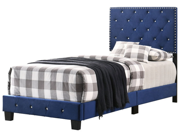 Suffolk - Twin Bed - Navy Blue