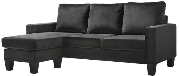 Jessica - Sofa Chaise - Black