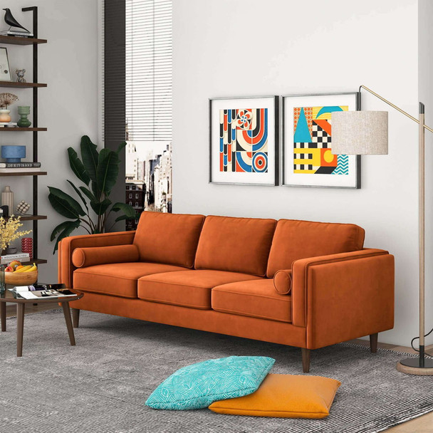 Amber - Mid-Century Modern Luxury Modern Velvet Sofa Amber - Mid-Century Modern Luxury Modern Velvet Sofa