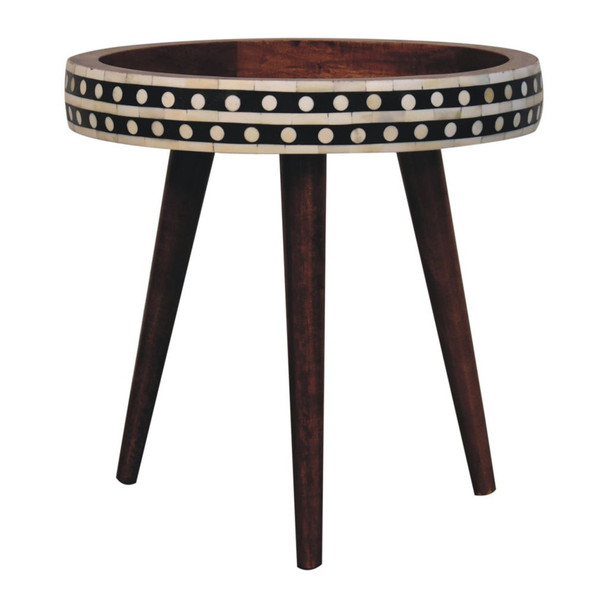 Small Patterned Nordic Style End Table Small Patterned Nordic Style End Table