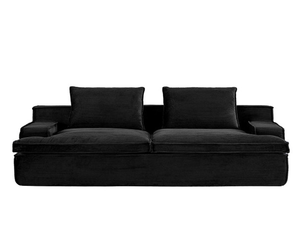 Nimbus - Oversized Full Foam 4 Seater Couch For Living Room Upholstered In Soft Corduroy, Wide Armrests