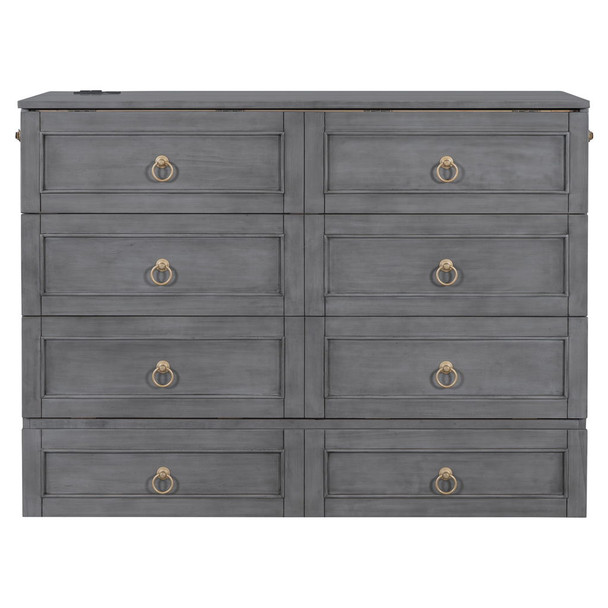 Murphy Bed With Large Drawers And Stylish Design