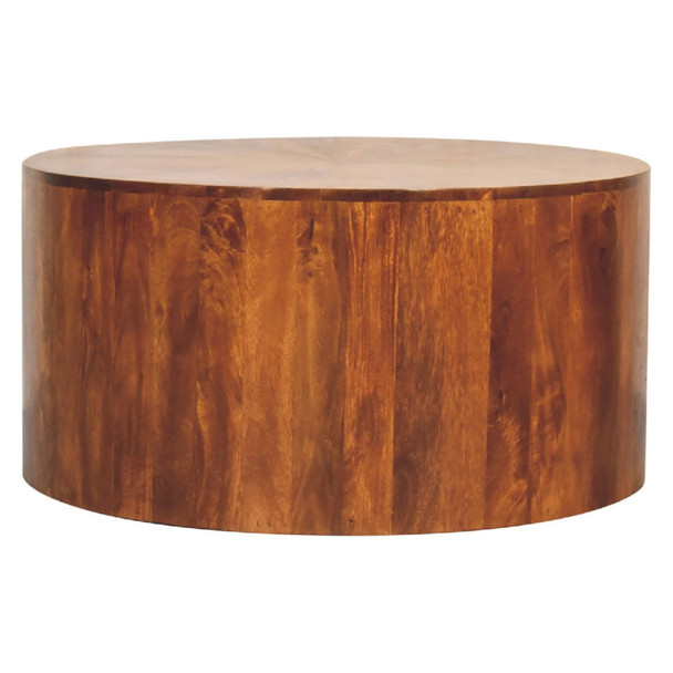 Round Coffee Table - Chestnut