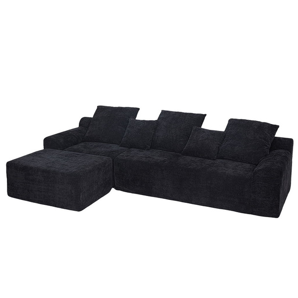 Modern L Shaped Sectional Sofa With Adjustable Configurations Modern L Shaped Sectional Sofa With Adjustable Configurations