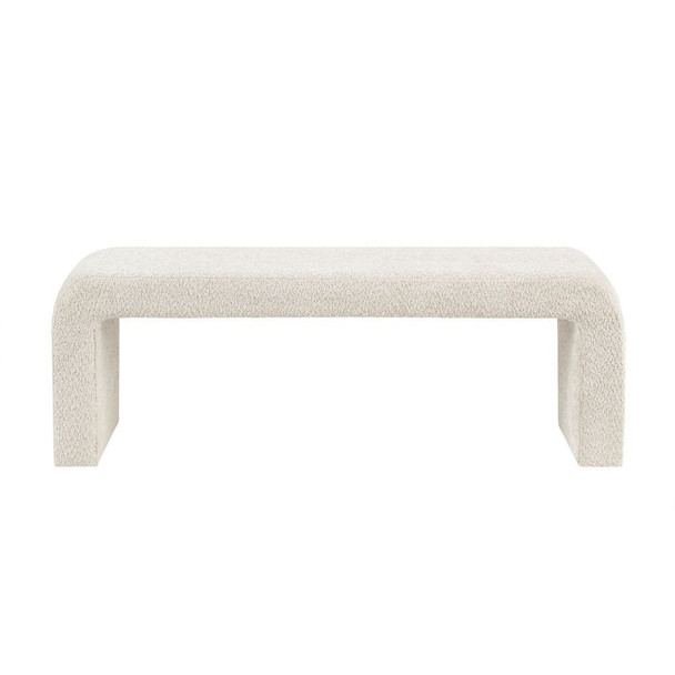 Modern Contemporary Waterfall Bench - Cream Modern Contemporary Waterfall Bench - Cream