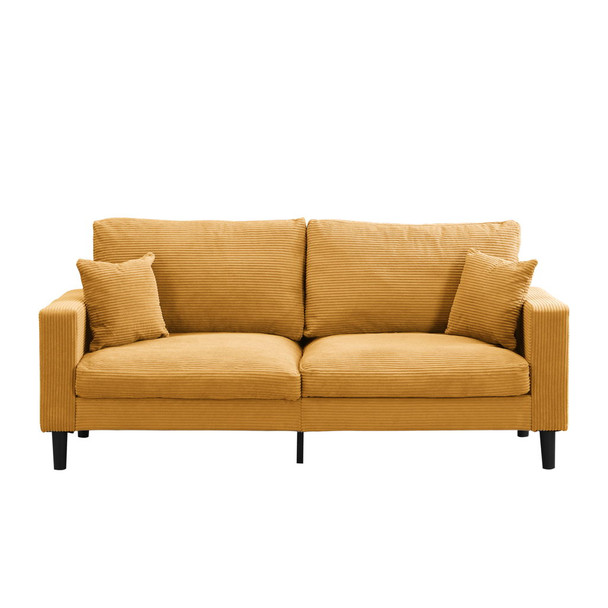 Modern Upholstered 3 Seat Sofa, High Resilience Modern Upholstered 3 Seat Sofa, High Resilience