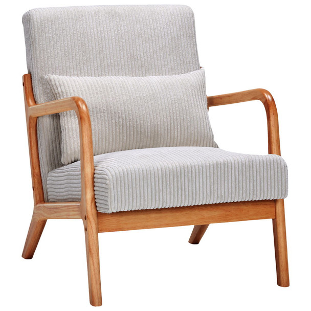 Accent Arm Chair With Pillow Upholstered Accent Arm Chair With Pillow Upholstered