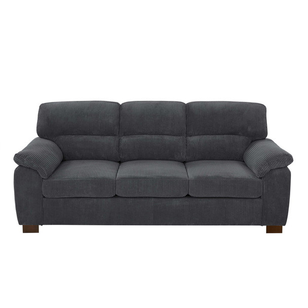 Vintage Inspired 3 Seat Sofa With Tufted Cushions Vintage Inspired 3 Seat Sofa With Tufted Cushions