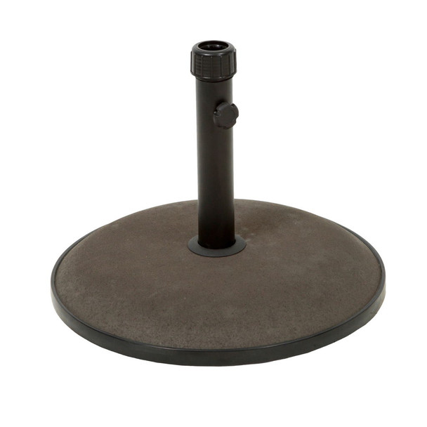 Um Holder Round Umbrella Base 66 Lbs Concrete - Brown Um Holder Round Umbrella Base 66 Lbs Concrete - Brown