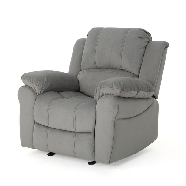Wide Manual Glider Standard Recliner - Gray Wide Manual Glider Standard Recliner - Gray