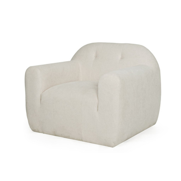 Harmonara - Boucle Upholstered Club Chair With Blind Tufting Harmonara - Boucle Upholstered Club Chair With Blind Tufting