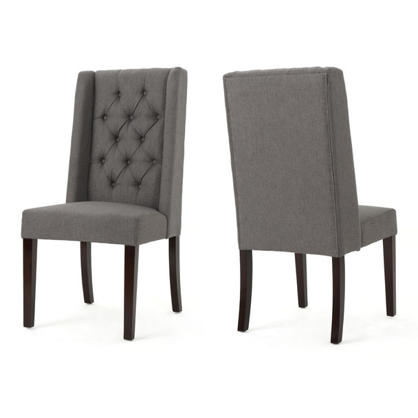 Sophisticated Tufted Dining Chair With High Back Design Sophisticated Tufted Dining Chair With High Back Design