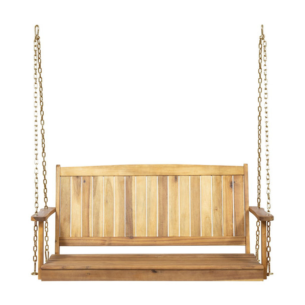 Tambora - Porch Swing Acacia Wood Slat Design Tambora - Porch Swing Acacia Wood Slat Design