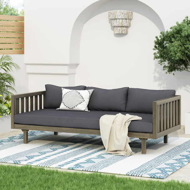 Claremont - 3 Seater Daybed Teak Acacia Wood Water Resistant Cushions Claremont - 3 Seater Daybed Teak Acacia Wood Water Resistant Cushions