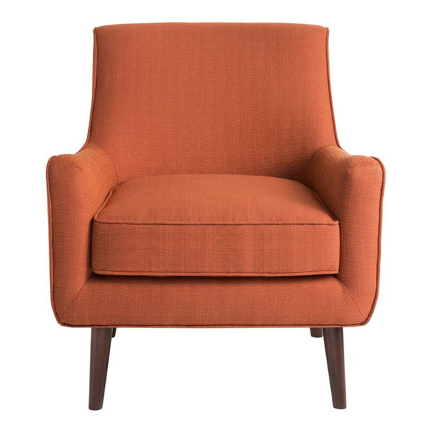 Accent Chair Upholstered With Legs - Burnt Orange Accent Chair Upholstered With Legs - Burnt Orange