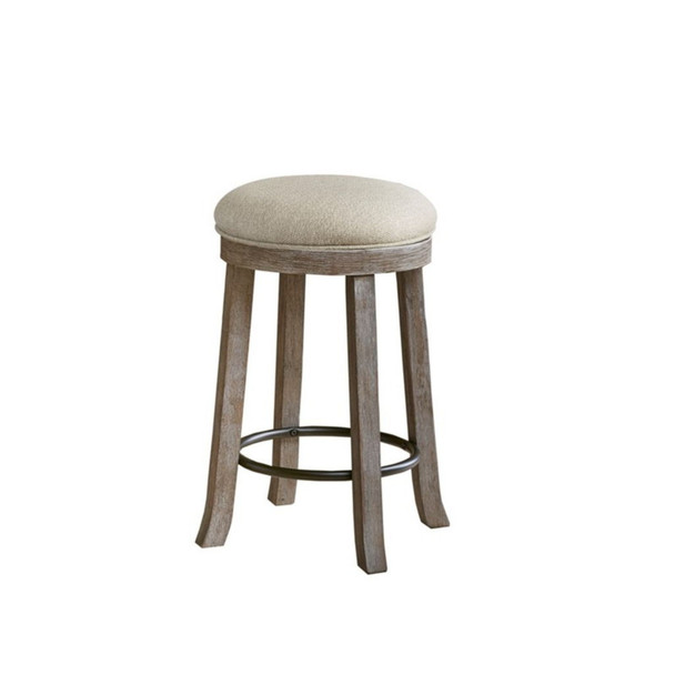 Swivel Counter Stool - Cream / Reclaimed Gray