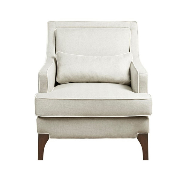 Refined - Arm Chair - Cream / Dark Brown Refined - Arm Chair - Cream / Dark Brown