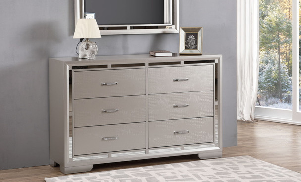 Alana - Dresser - Silver Champagne Alana - Dresser - Silver Champagne