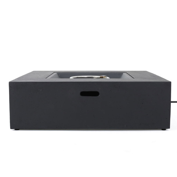 Modern 50,000 Btu Square Fire Table With Propane Tank Modern 50,000 Btu Square Fire Table With Propane Tank