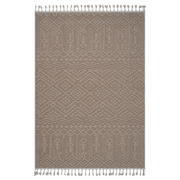 Guros - 8' X 10' Traditional Indoor / Outdoor Area Rug - Natural