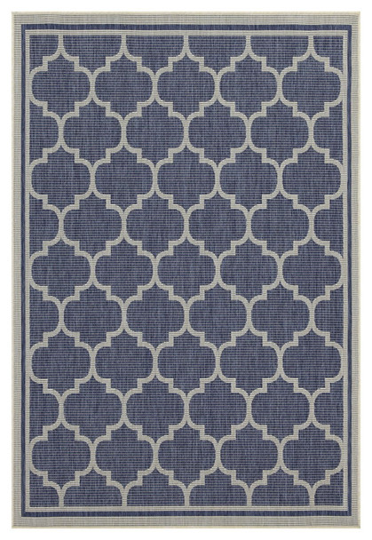 Sunshine - 5'3" X 7'3" Indoor, Outdoor Area Rug Polypropylene - Blue