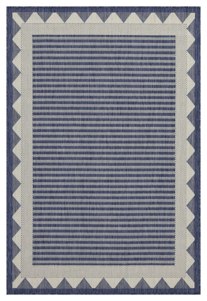Sunshine - 5'3" X 7'3" Indoor, Outdoor Area Rug - Blue
