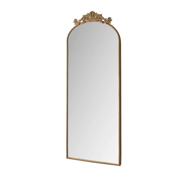 Vintage Arched Full Body Mirror, Wall Mounted For Living Room