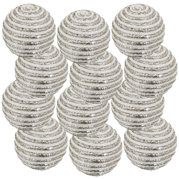 Christmas Ball Ornaments Decorative Hanging Ball Christmas Tree Ornaments For Holiday Party Decorations (Set of 12)