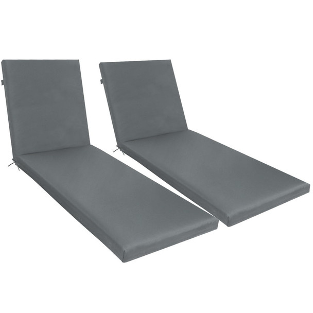 2 Piece Outdoor Chaise Lounge Cushion Set, Replacement Cushions For Patio Furniture