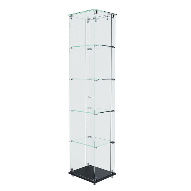 Premium 5 Tier Glass Display Case With 5 Dynamic LED Modes