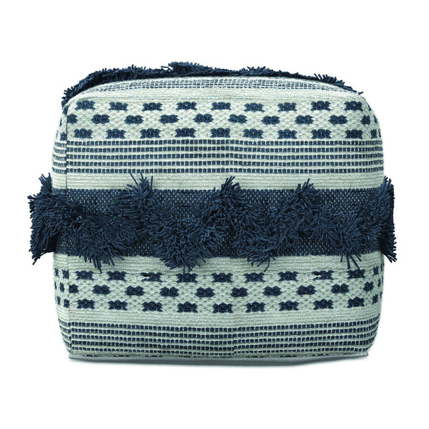 Bowden - Square Pouf Ottoman - Gray