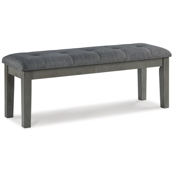 Hallanden - Large UPH Dining Room Bench - Black / Gray