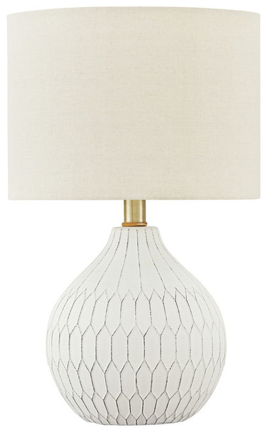 Wardmont - Ceramic Table Lamp  - White