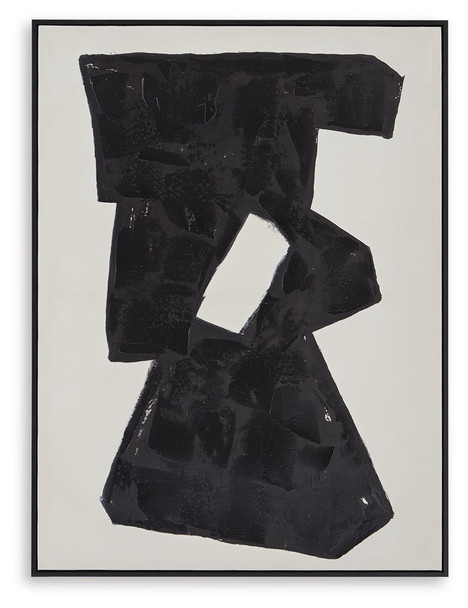 Garviery - Wall Art - Black / Cream